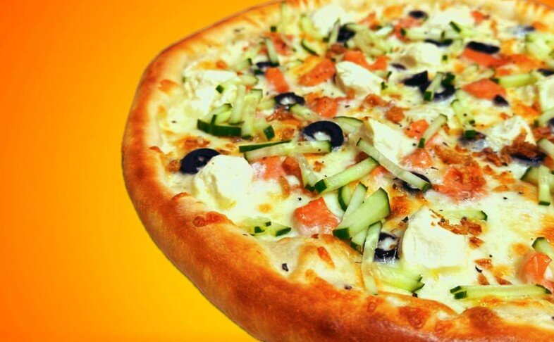 Пицца "Фреш лосось"