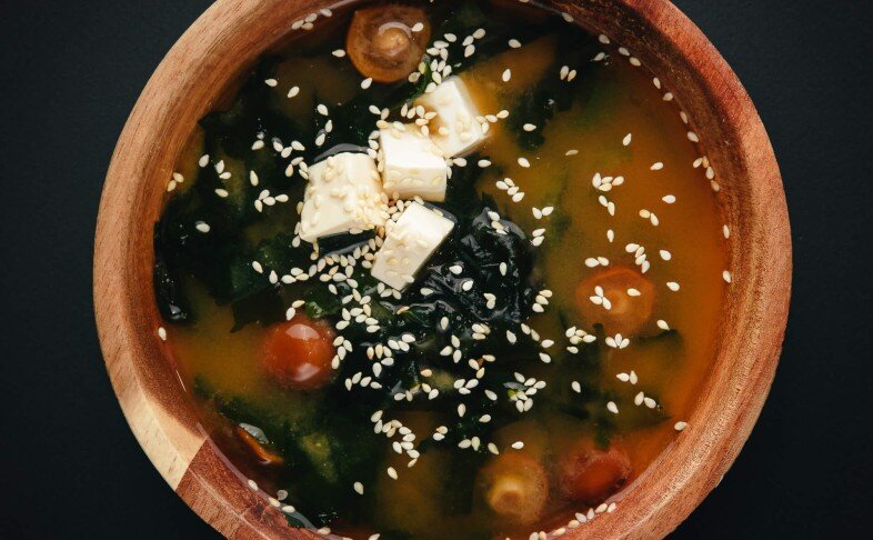 Мисо с креветкой