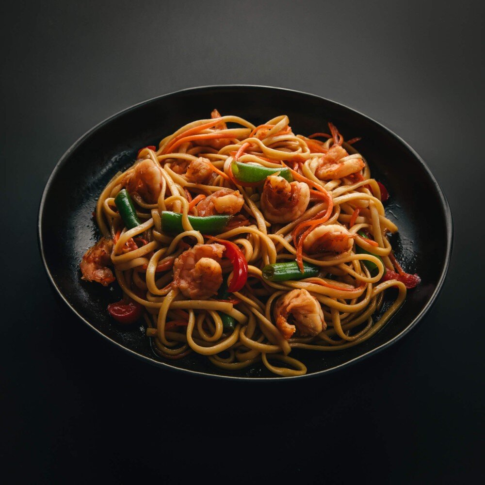 Wok с креветкой