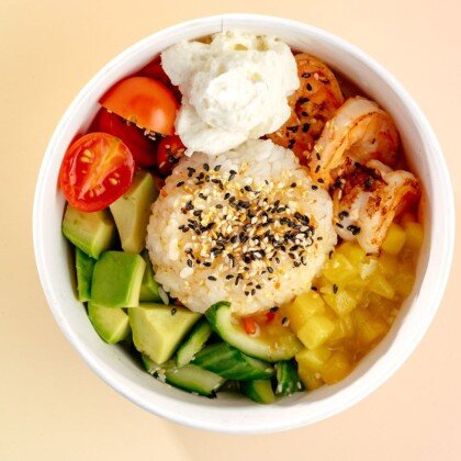 Поке с креветками