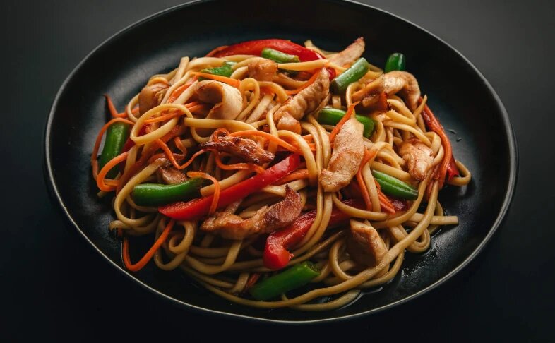 Wok с курицей