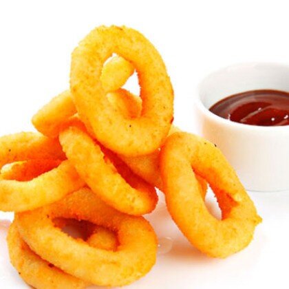 Луковые кольца + кетчуп