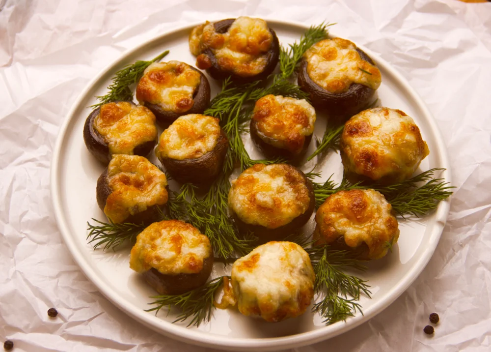 Шампиньоны запечённые