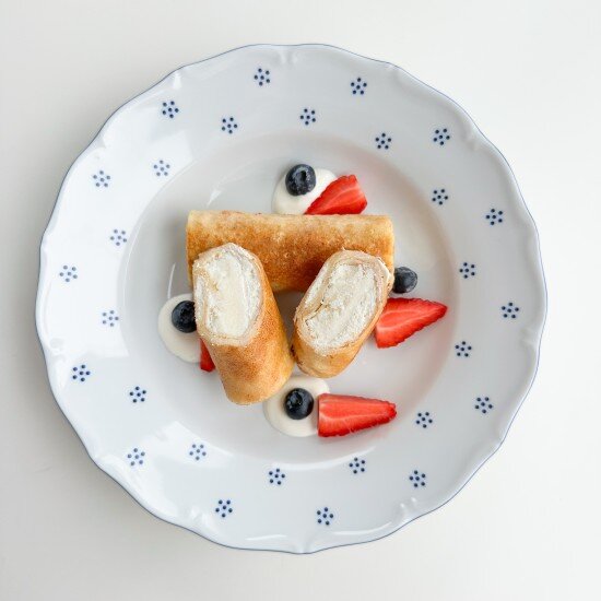 Блинчики с рикоттой (6шт)
(готовый продукт)