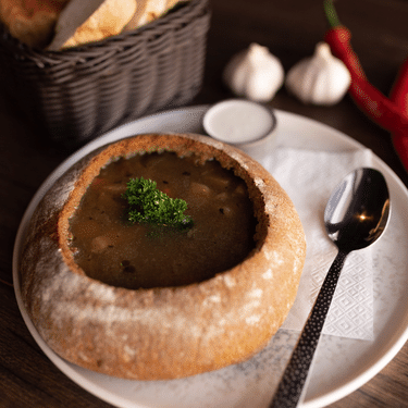 Суп в хлебе