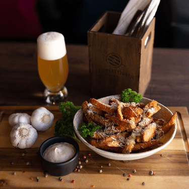 Батат фри с пармезаном