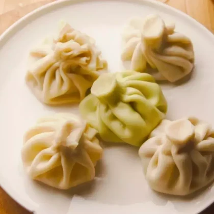 Хинкали с сыром и шпинатом