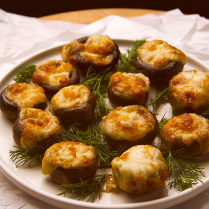 Шампиньоны запеченные с сыром