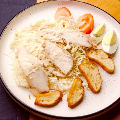 Салат Цезарь Печка