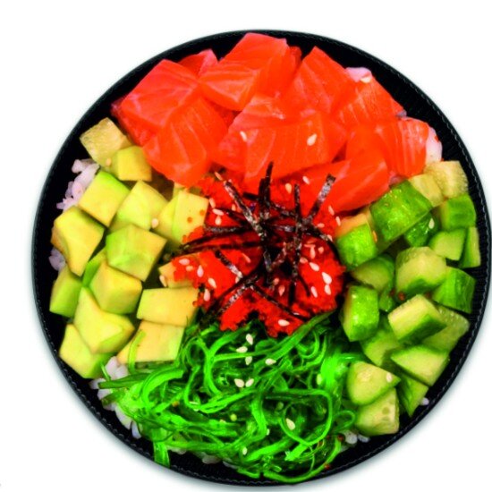 Поке с лососем