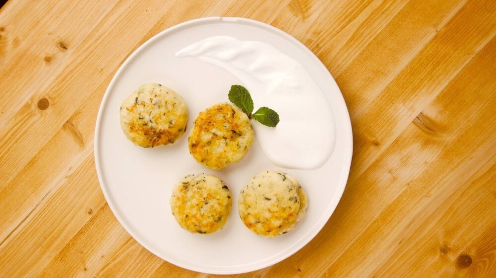 Сырники шпинатные