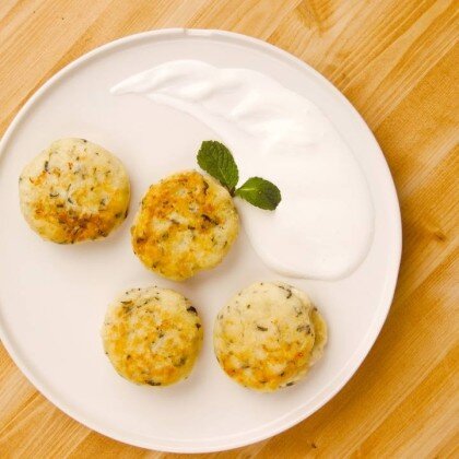 Сырники шпинатные