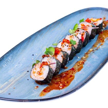 Маки с креветками и сливочным сыром