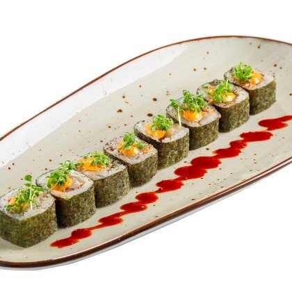 Маки с гребешком и тунцои