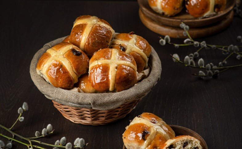 Булочка крестовая