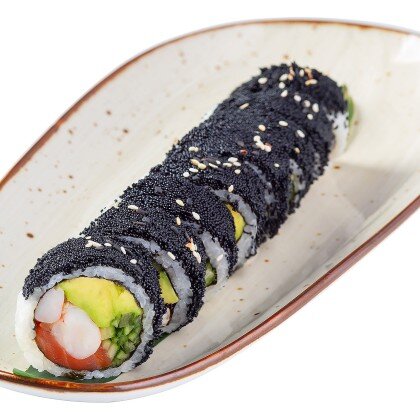 Калифорния с лососем и креветкой