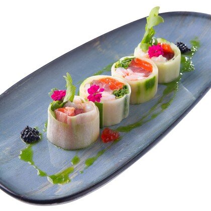 Сашими в огурце