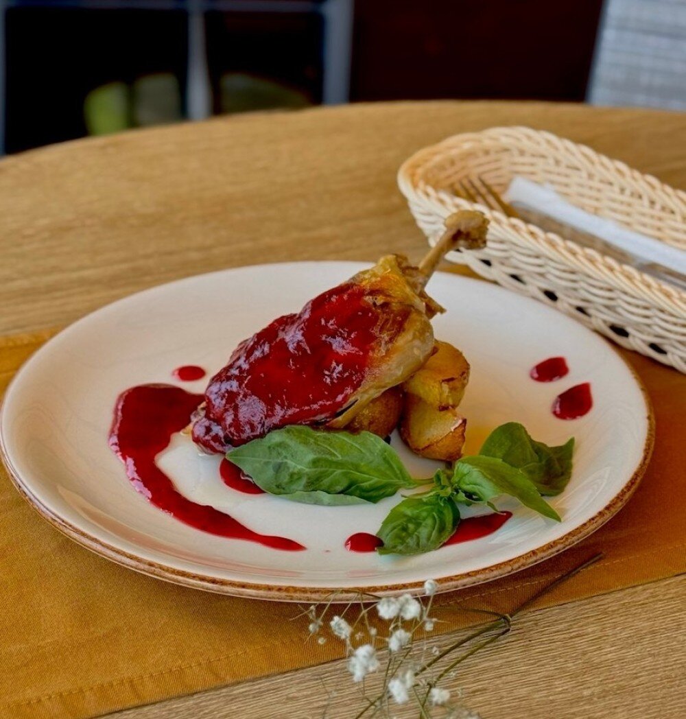 Утка по-Руански с фруктовыми дольками