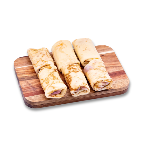 Блинчики с вишней и креметтой, 6 шт