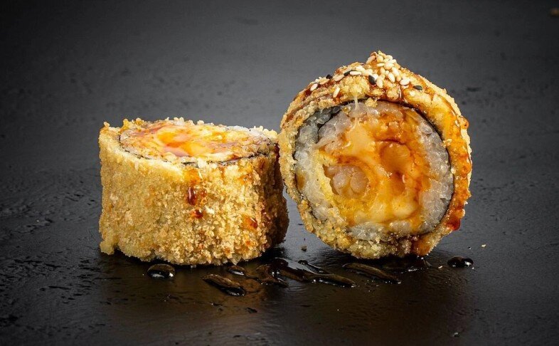 Жареный с цыпленком