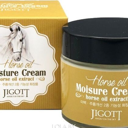 Крем для лица JIGOTT ЛОШАДИНЫЙ ЖИР HORSE OIL Moisture Cream 70 мл