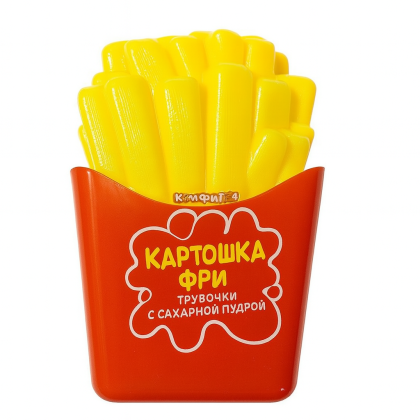 Трубочки с сахарной пудрой "Картофель фри"