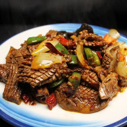 123 Острые жареные свиные почки