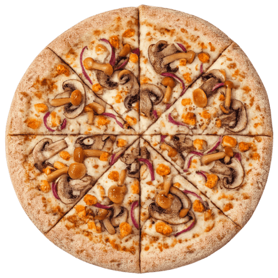 Пицца «Опята и курица»