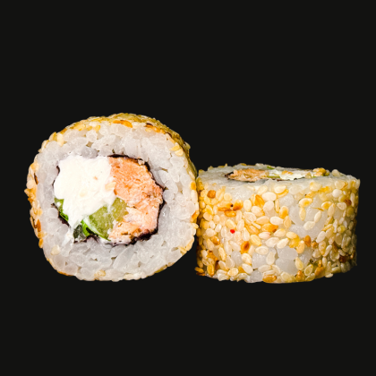 Ролл  "Лосось терияки" в кунжуте