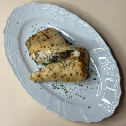 Блин с цыпленком и овощами