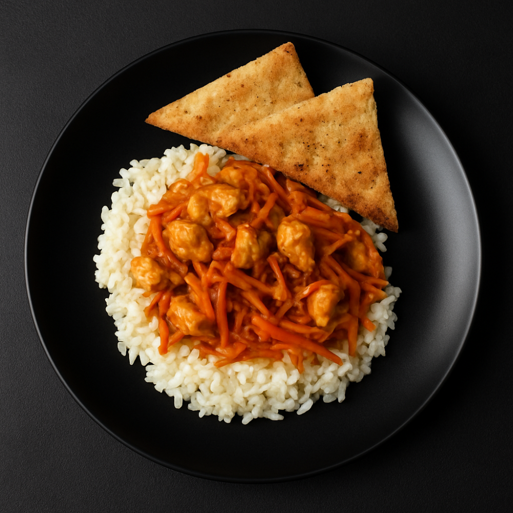 Рис с курицей  терияки