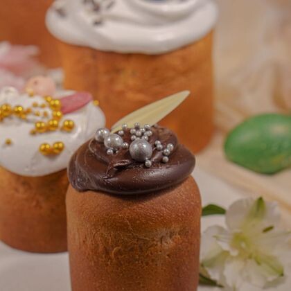 Пасхальный мини-кулич шоколадный