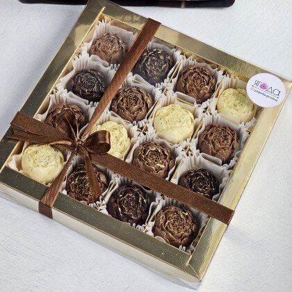 Шоколадные пионы 16шт