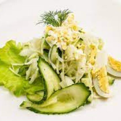 Салат Белоснежка с заправкой