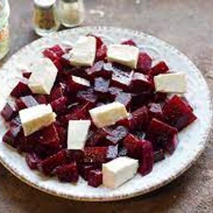 Салат из свеклы с творожным сыром  майонез