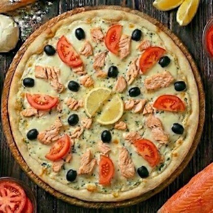 Пицца с сёмгой