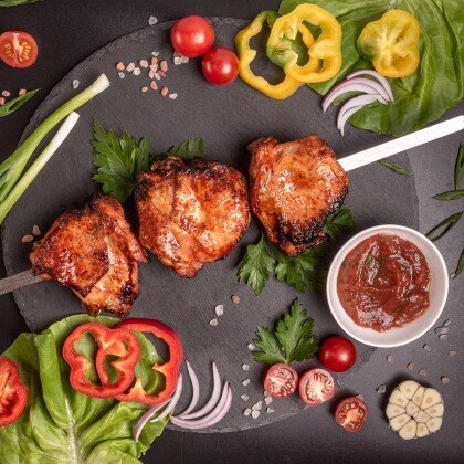 Шашлык из куриных бёдрышек