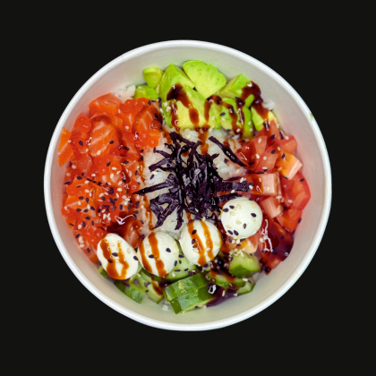 Поке с лососем