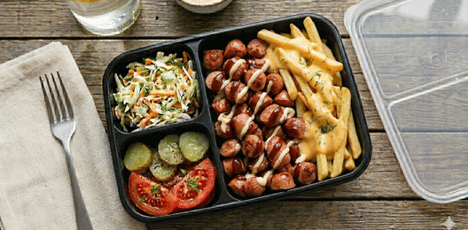 Бокс фри с колбасками