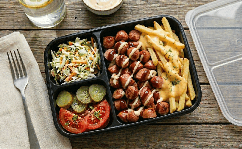 Бокс фри с колбасками