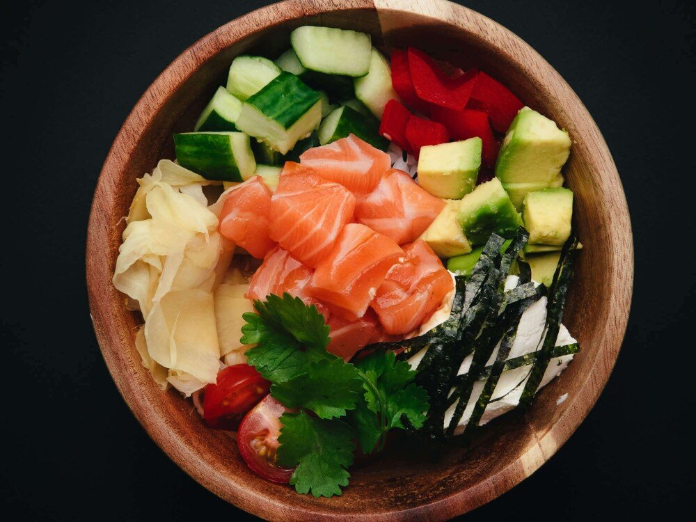 Поке с лососем