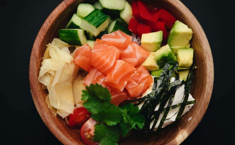 Поке с лососем