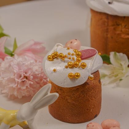 Пасхальный кулич с сухофруктами мини