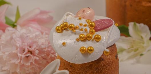 Пасхальный кулич с сухофруктами мини