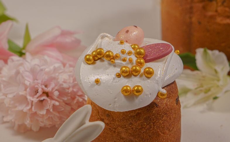 Пасхальный кулич с сухофруктами мини