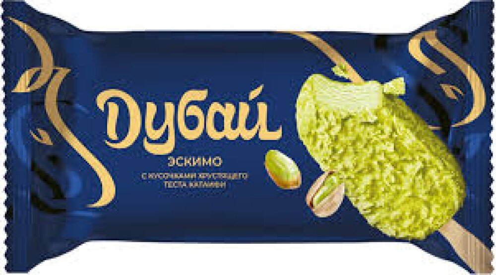 "Дубай" Эскимо с кусочками хрустящего теста катаифи