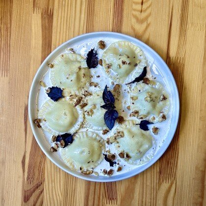 Равиоли с трюфельным кремом