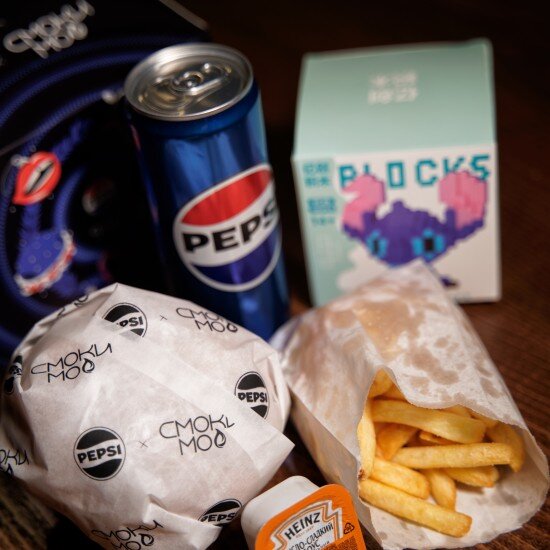 Пепси Мил с куриной котлетой