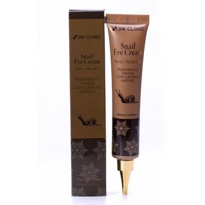Антивозрастной крем для век с муцином улитки 3W Clinic Snail Eye Cream Anti-Wrinkle - 40 мл