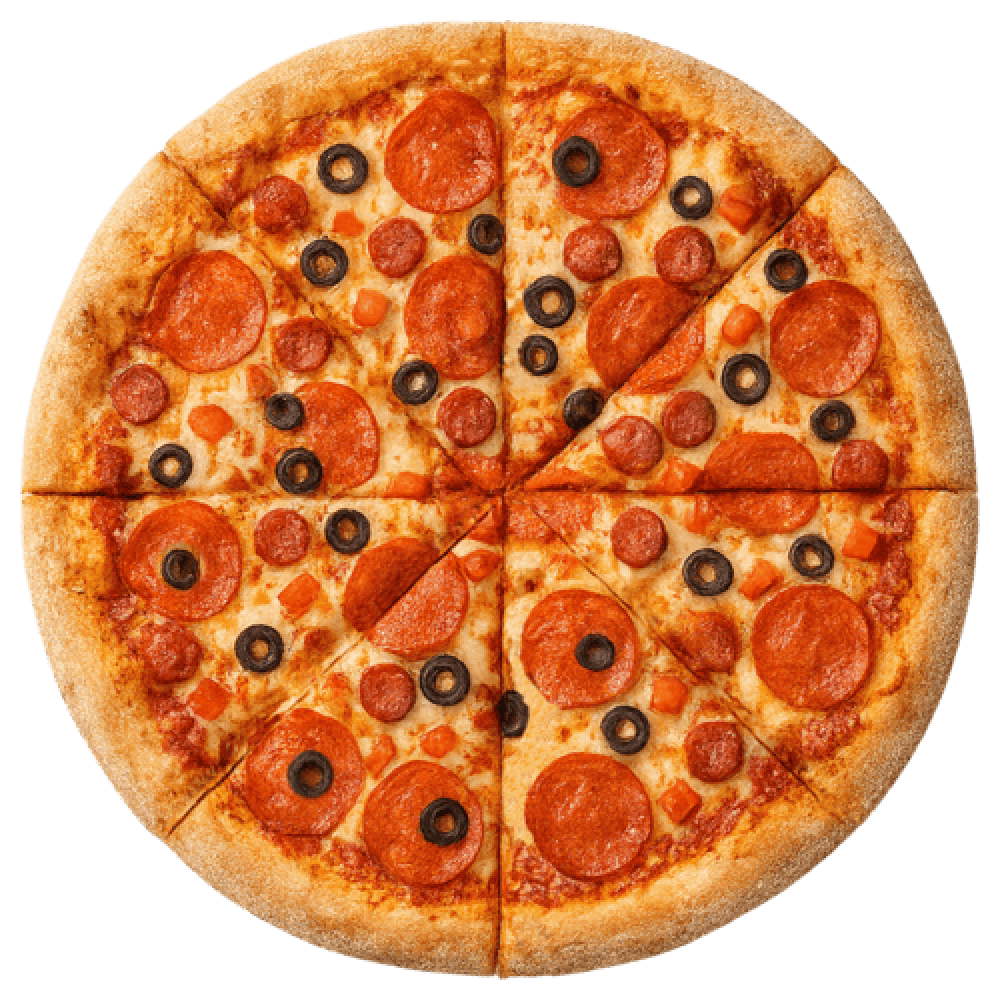 Пицца «Пепперони и колбаски»